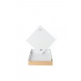 Caixa Salgados Quadrada 30cm Tampa e Fundo Branco 25 Unidades