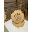 Caixa Pizza Oitavada  25cm Tampa e Fundo Pardo 25 Unidades - Personalizada